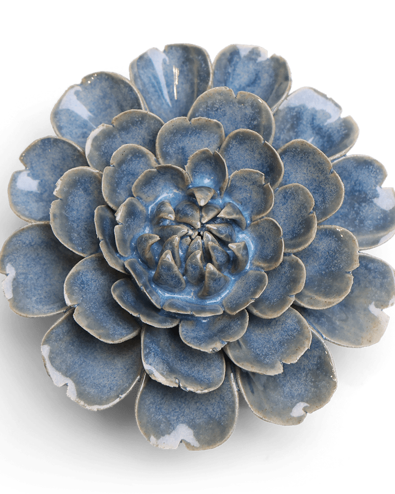 Japan Ceramic Flower Blue Cosmos - Chive UK