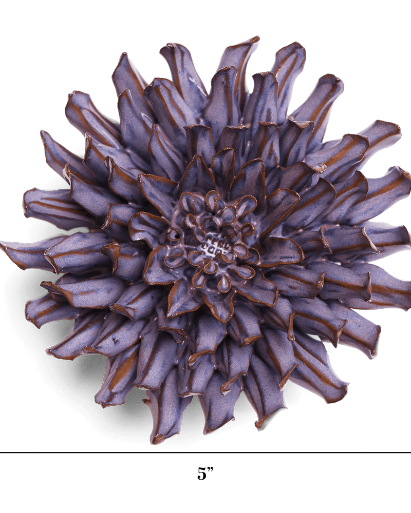 Japan Ceramic Flower Lilac Spider Mum - Chive UK