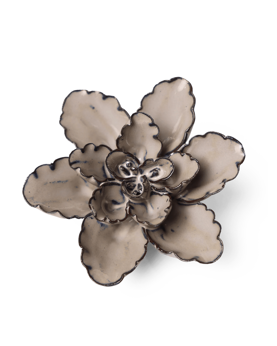 Japan Ceramic Flower Ecru Cactus Flower - Chive UK