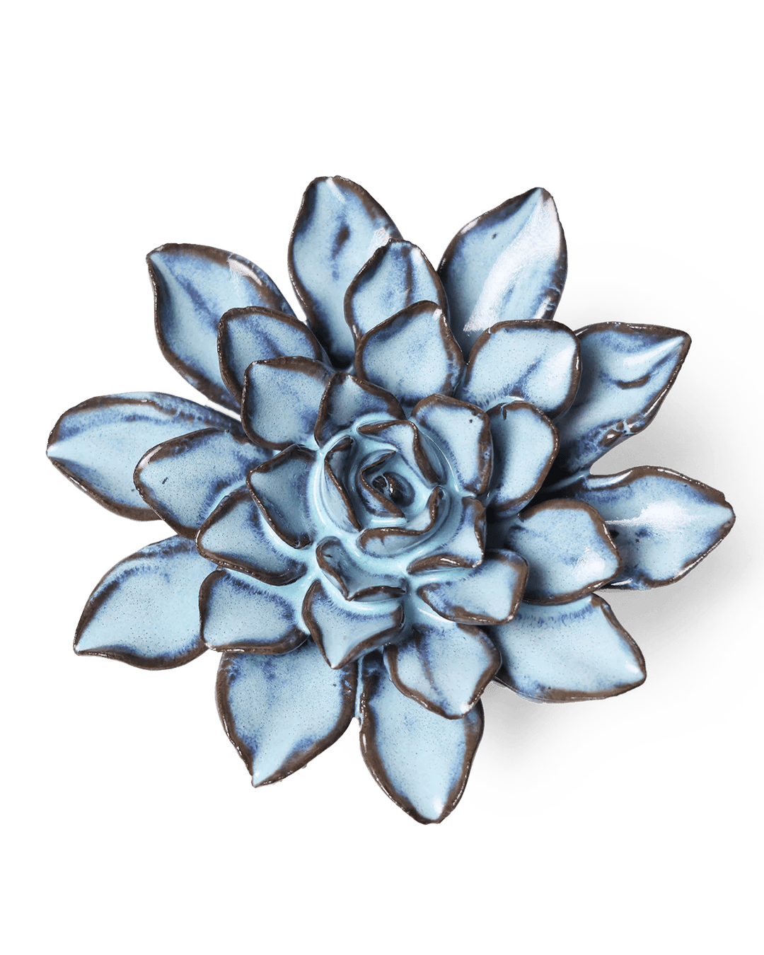 Japan Ceramic Flower Blue Brown Aster - Chive UK