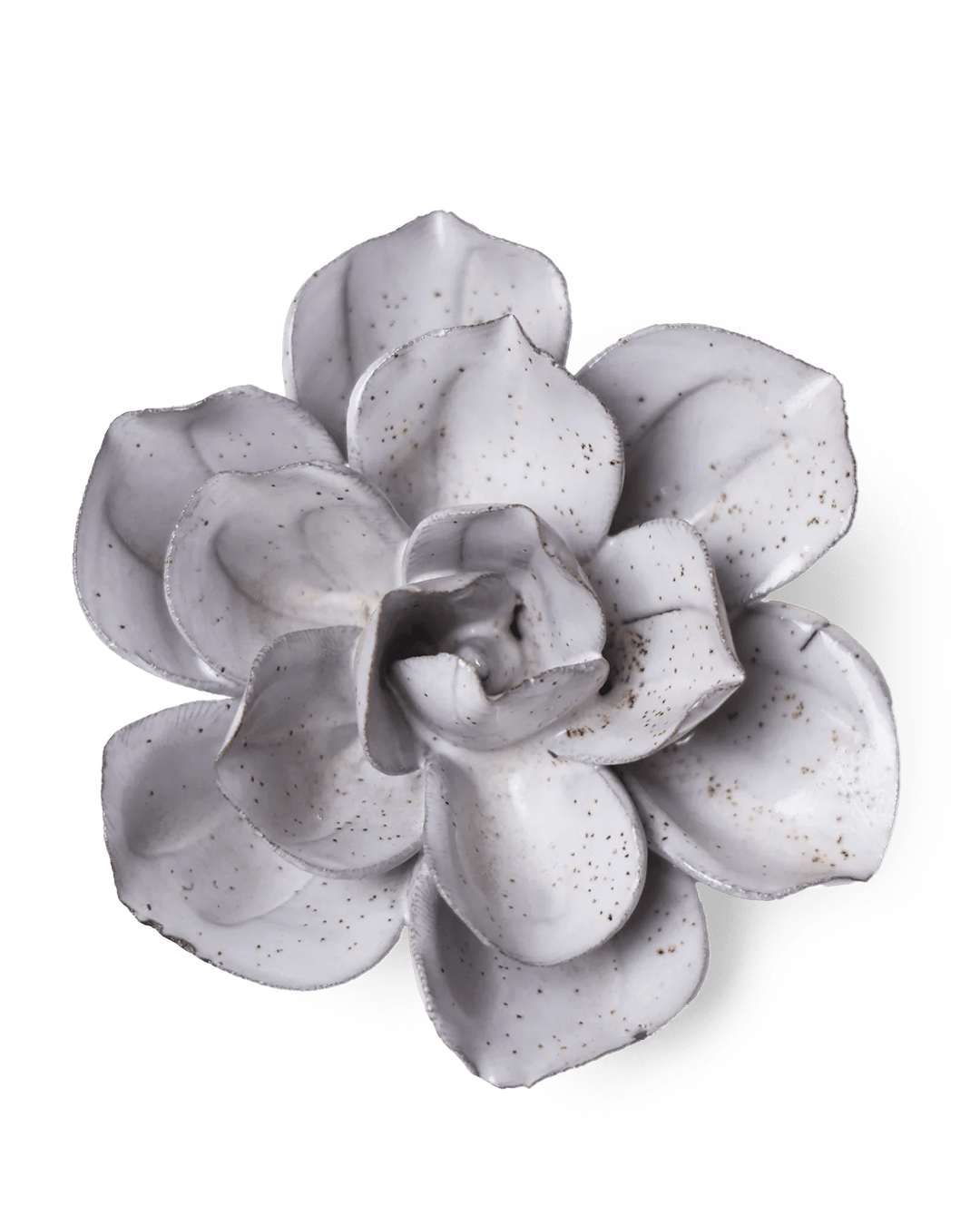 Japan Ceramic Flower White Speckle Gardenia - Chive UK