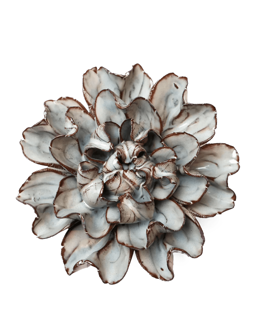 Japan Ceramic Flower Chocolate Mint Hibiscus - Chive UK
