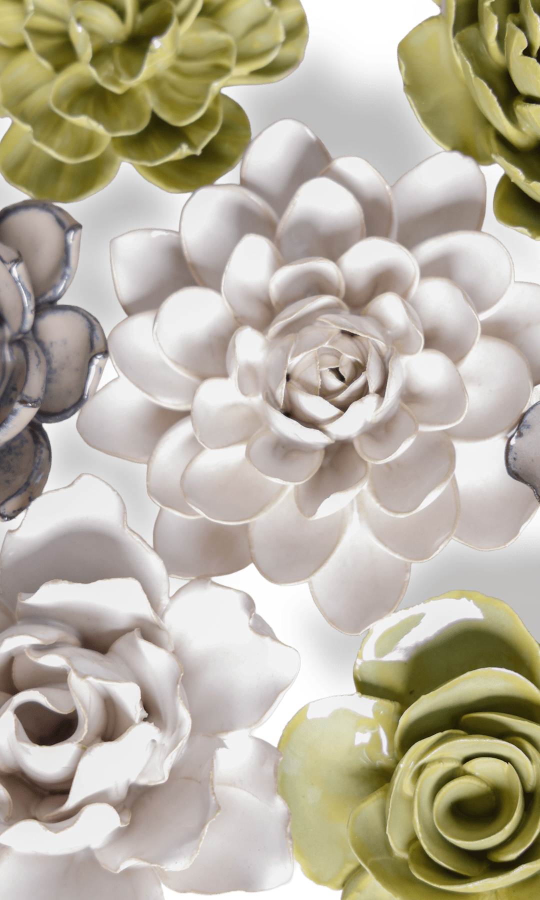 Kobe - Ceramic Flower Curated Set - Chive UK