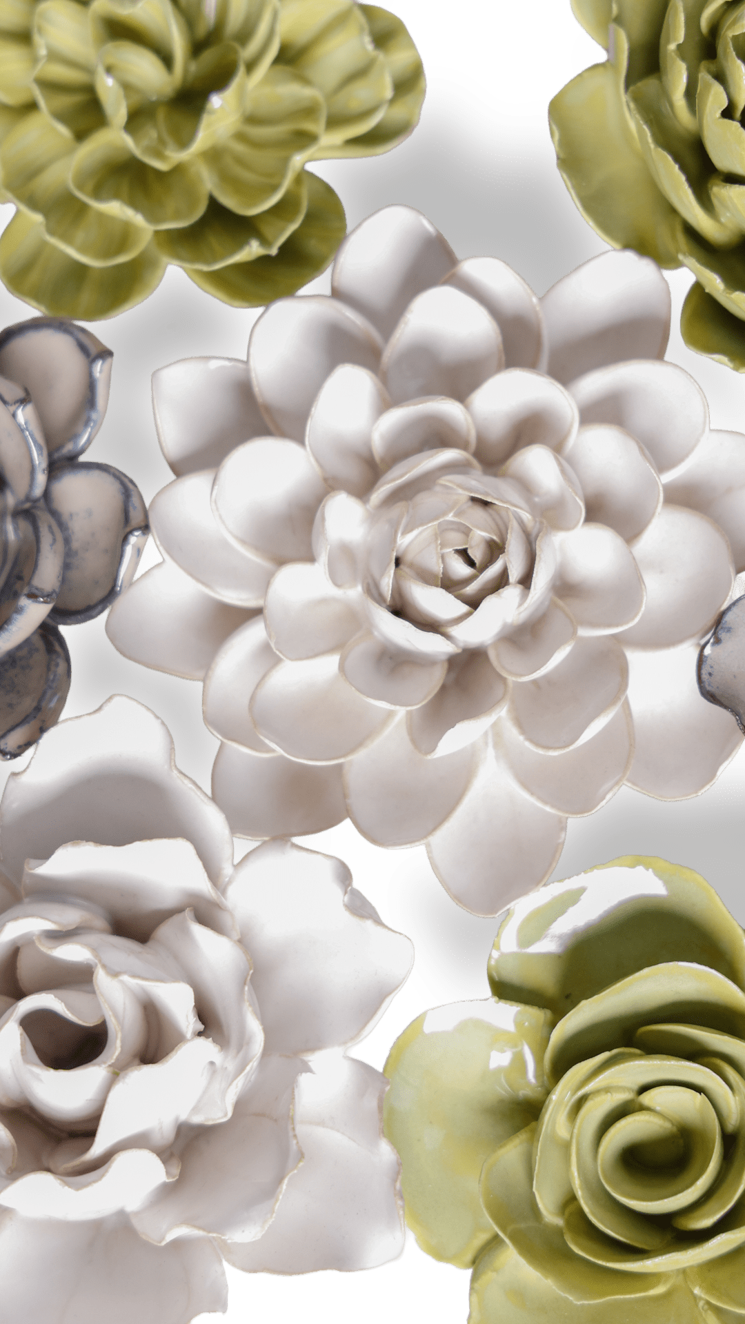 Kobe - Ceramic Flower Curated Set - Chive UK