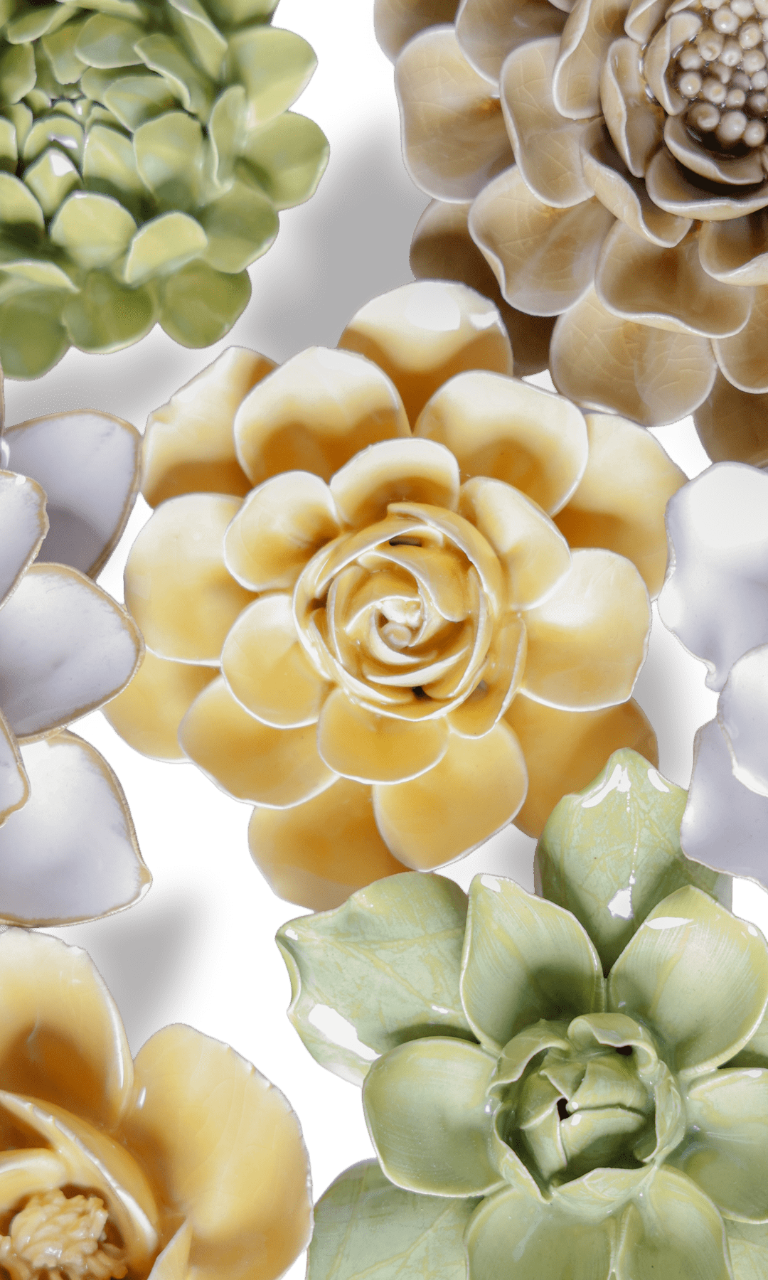 Kobe - Ceramic Flower Curated Set - Chive UK