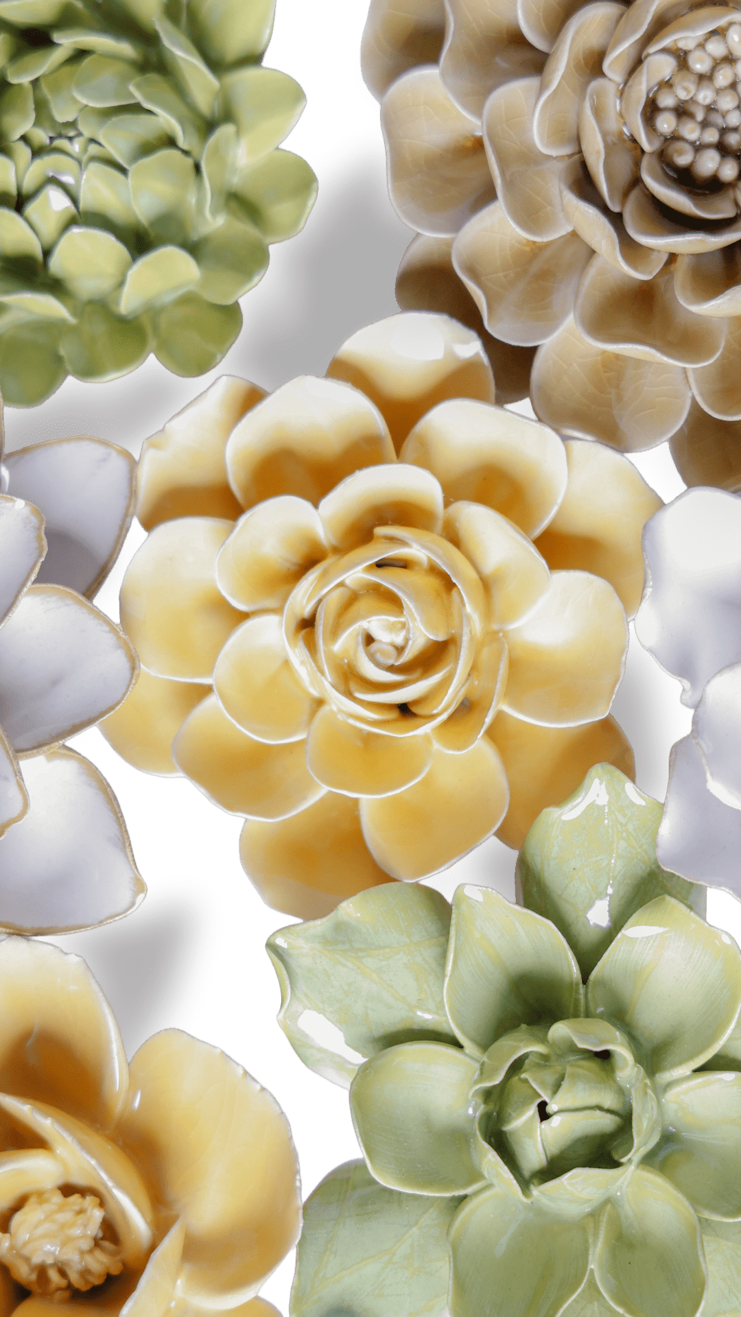 Kobe - Ceramic Flower Curated Set - Chive UK