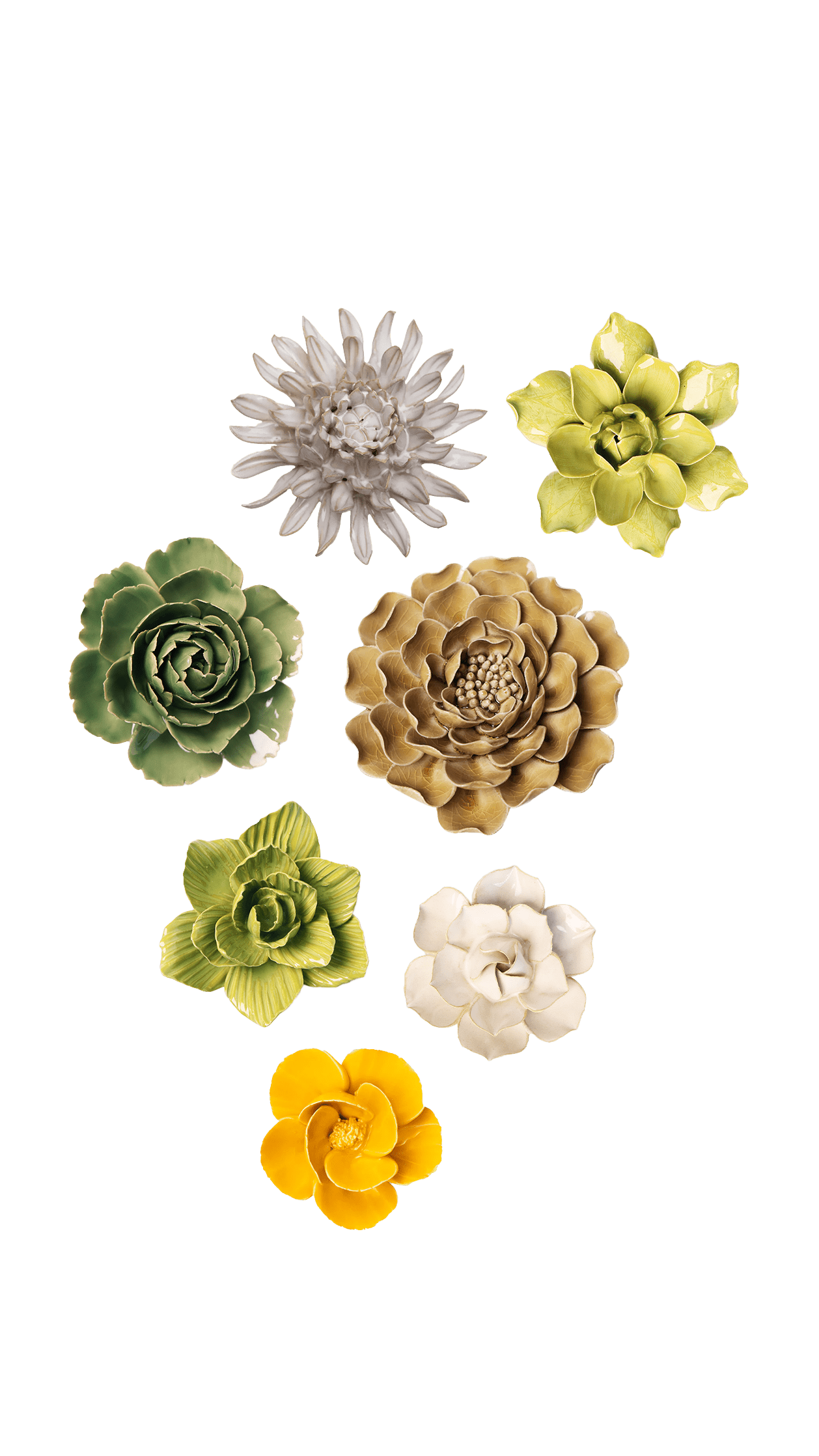 Yokohama - Ceramic Flower Curated Set - Chive UK