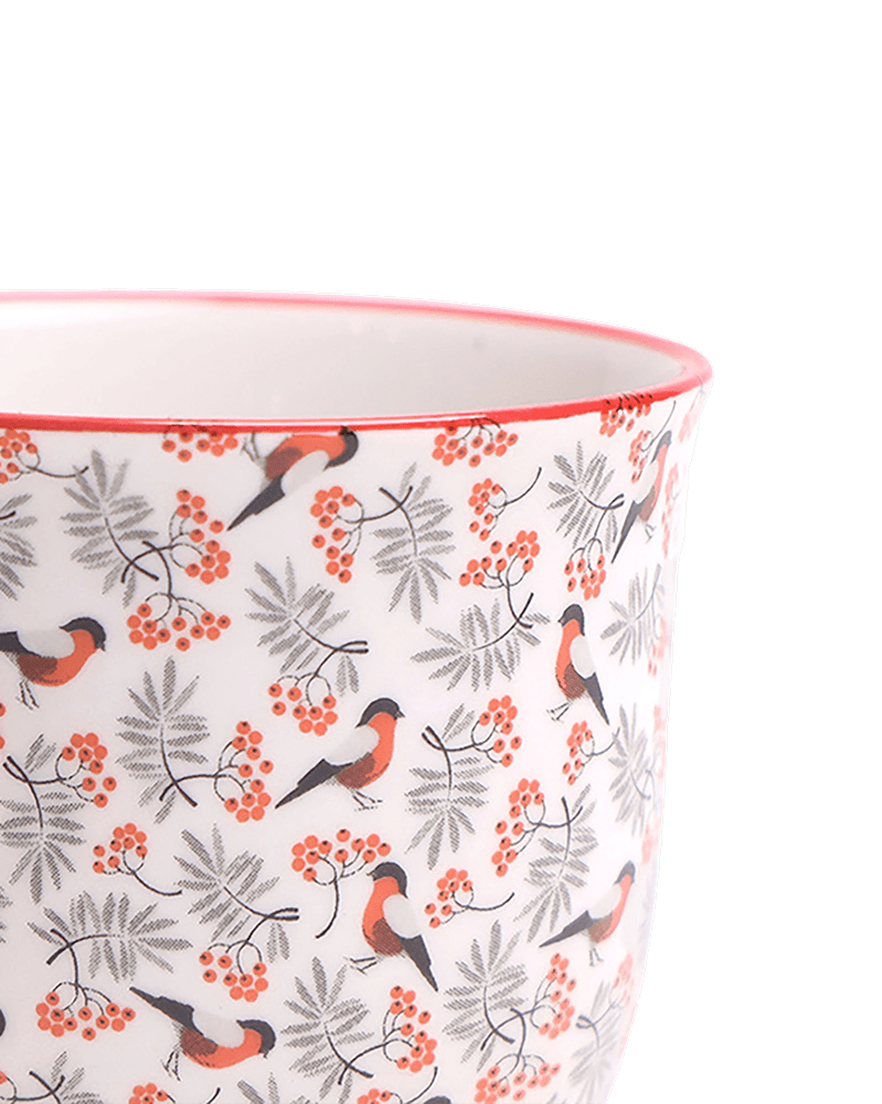 Liberte Porcelain Pot And Saucer Set With Drainage - Chive UK