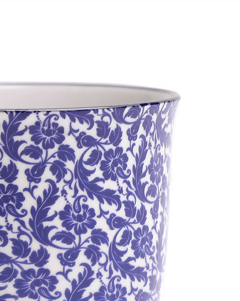 Liberte Porcelain Pot And Saucer Set With Drainage - Chive UK