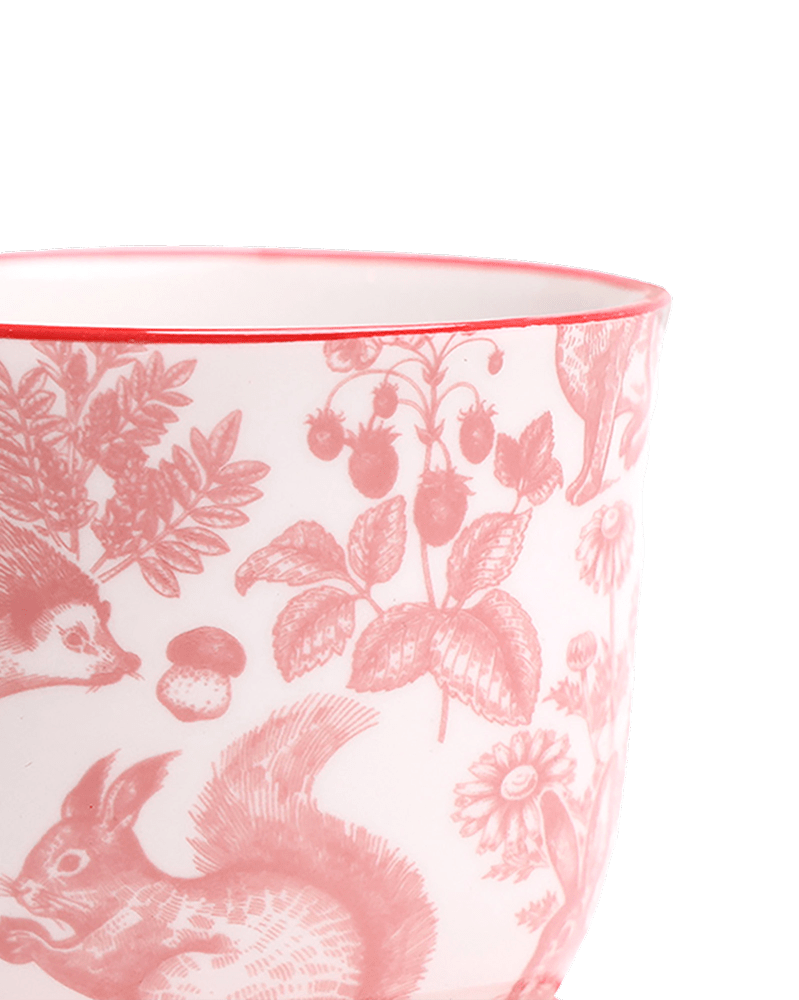 Liberte Porcelain Pot And Saucer Set With Drainage - Chive UK