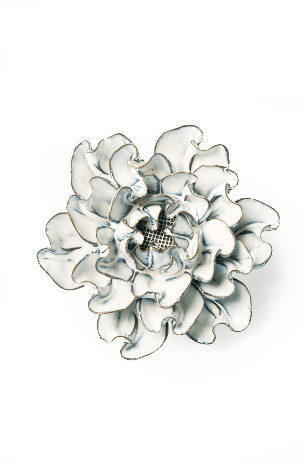 Nantucket Ceramic Flower Blue White Poppy - Chive UK