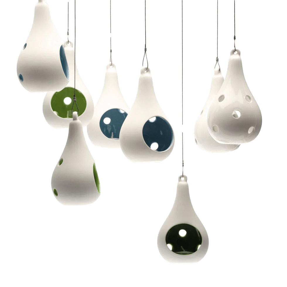 Pod Ceramic Hanging Air Plant Holder - Chive UK