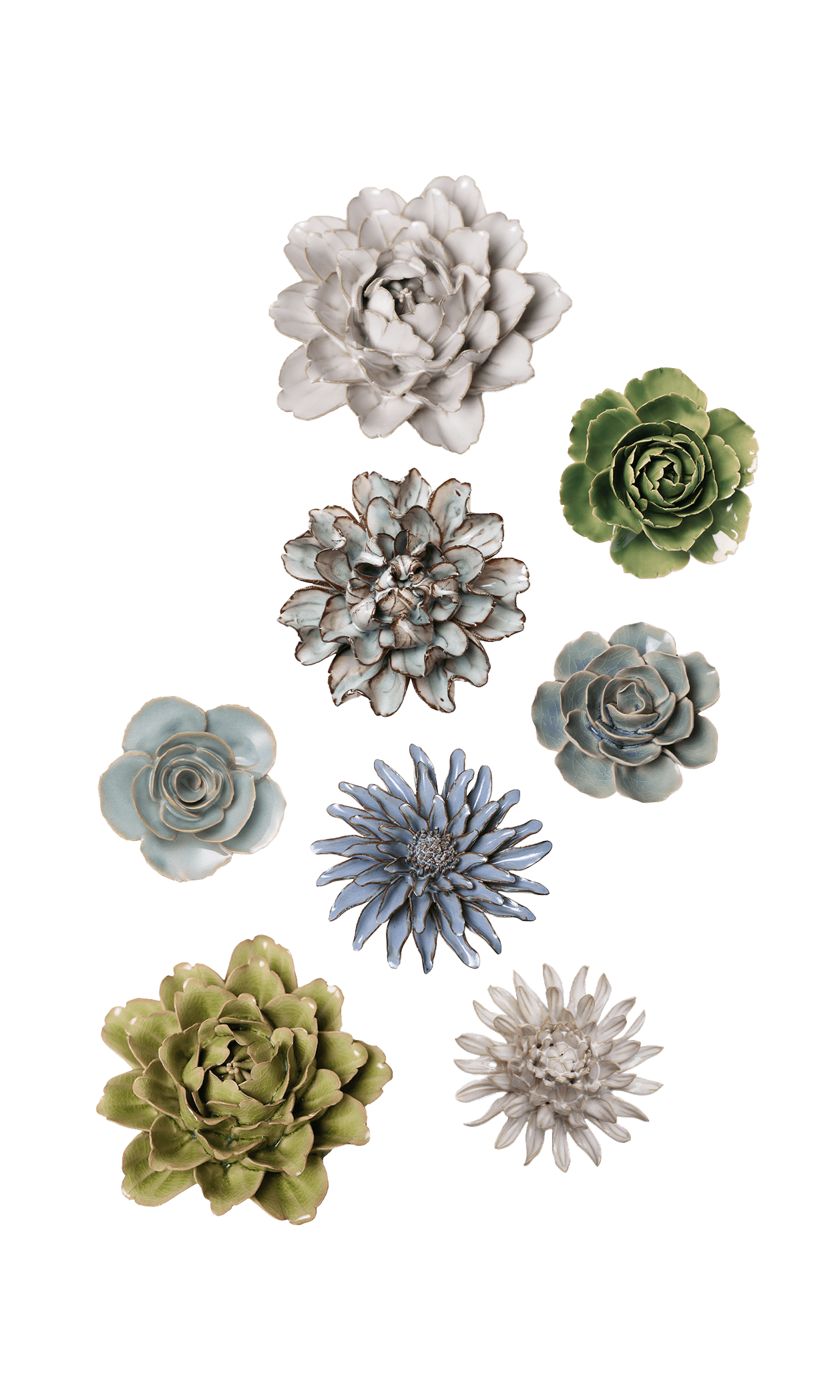Helsinki - Ceramic Flower Curated Set - Chive UK