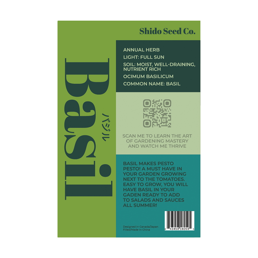 Basil Herb Seeds Packet - Chive UK