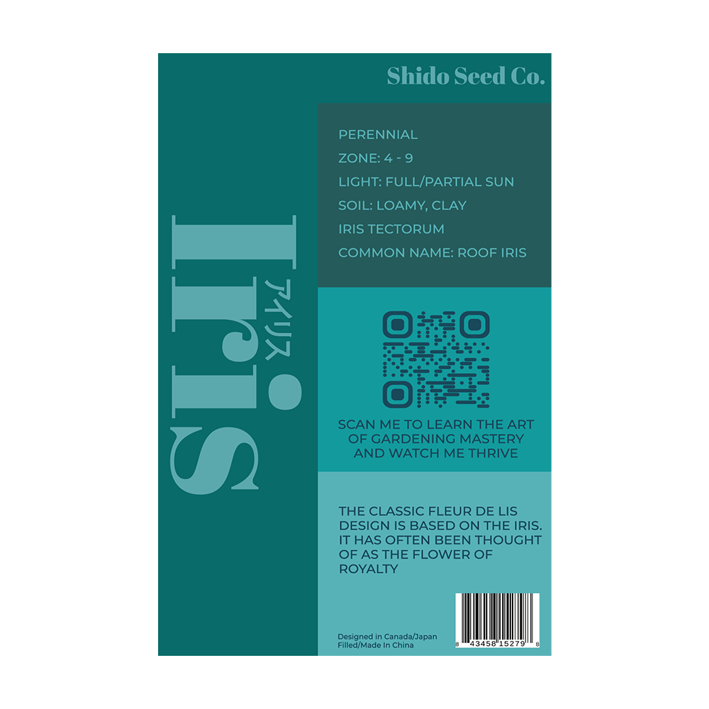 Iris Flower Seeds Packet - Chive UK