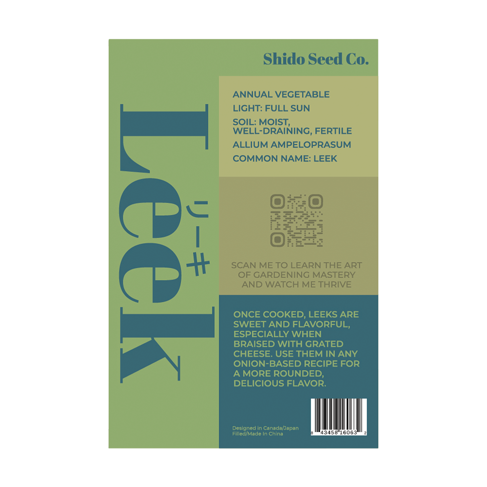 Leek Vegetable Seeds Packet - Chive UK