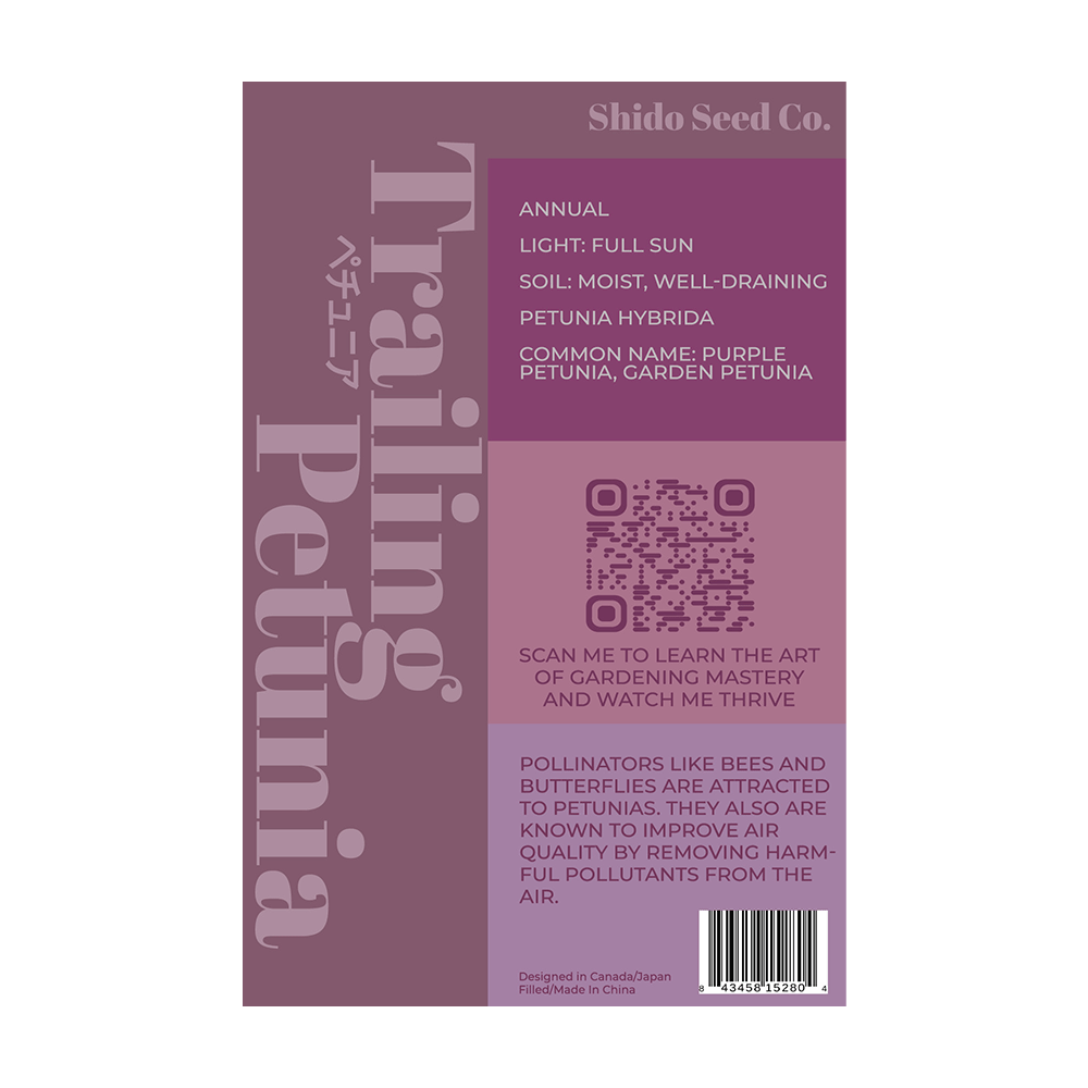 Trailing Petunia Flower Seeds Packet - Chive UK