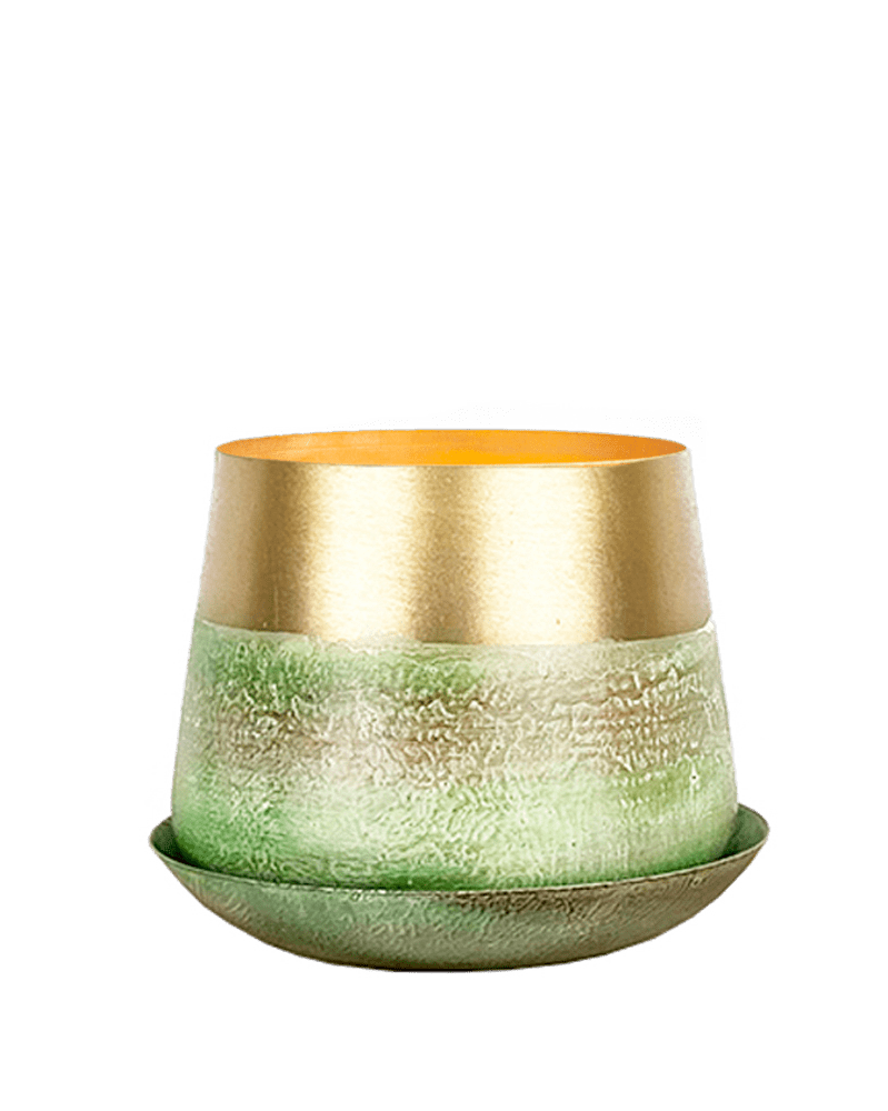Joe Metal Pot With Drainage Hole - Chive UK