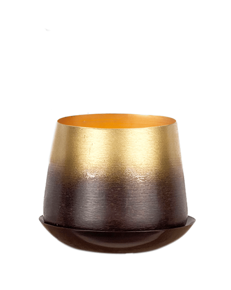 Joe Metal Pot With Drainage Hole - Chive UK