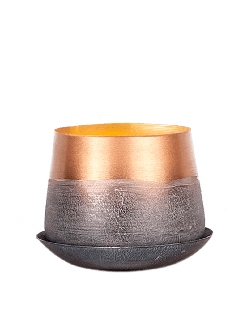 Joe Metal Pot With Drainage Hole - Chive UK