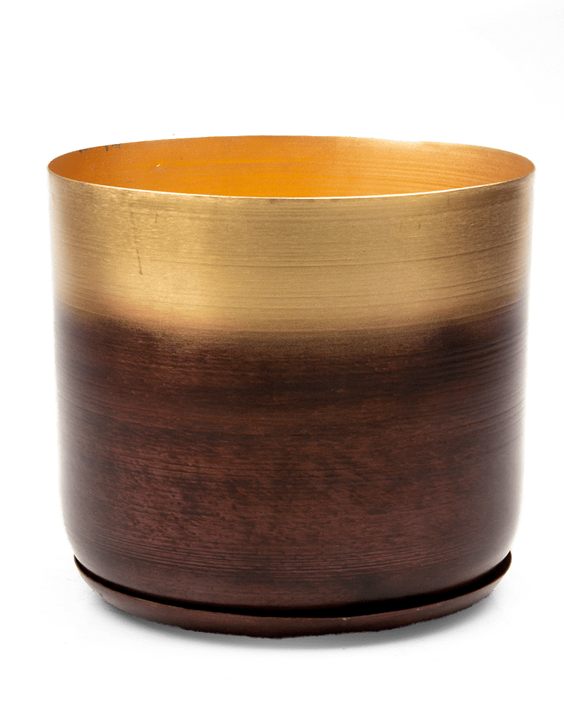 Joe Metal Pot With Drainage Hole - Chive UK