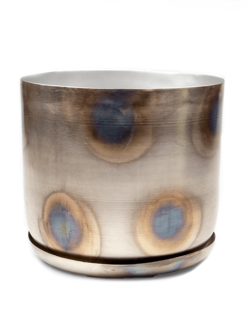 Joe Metal Pot With Drainage Hole - Chive UK