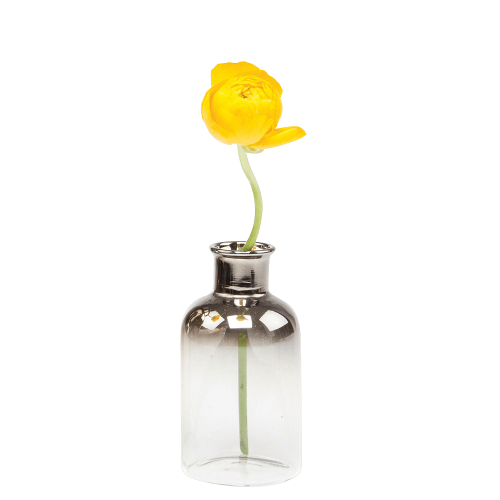 Aptar Glass Modern Flower Vase - Chive UK