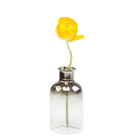 Aptar Glass Modern Flower Vase - Chive UK