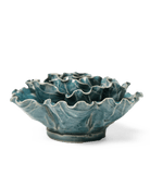 Ceramic Flower Lettuce Teal Large 5 - Chive UK
