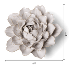 Coastal Ceramic Flower Ivory Zinnia - Chive UK