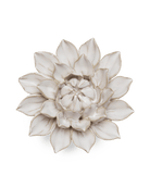 Coastal Ceramic Flower Ivory Dahlia - Chive UK