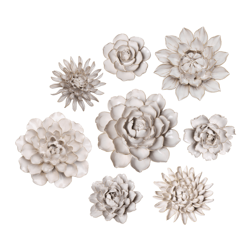 Ceramic Flower Coastal Curated Collection #1 - Chive UK