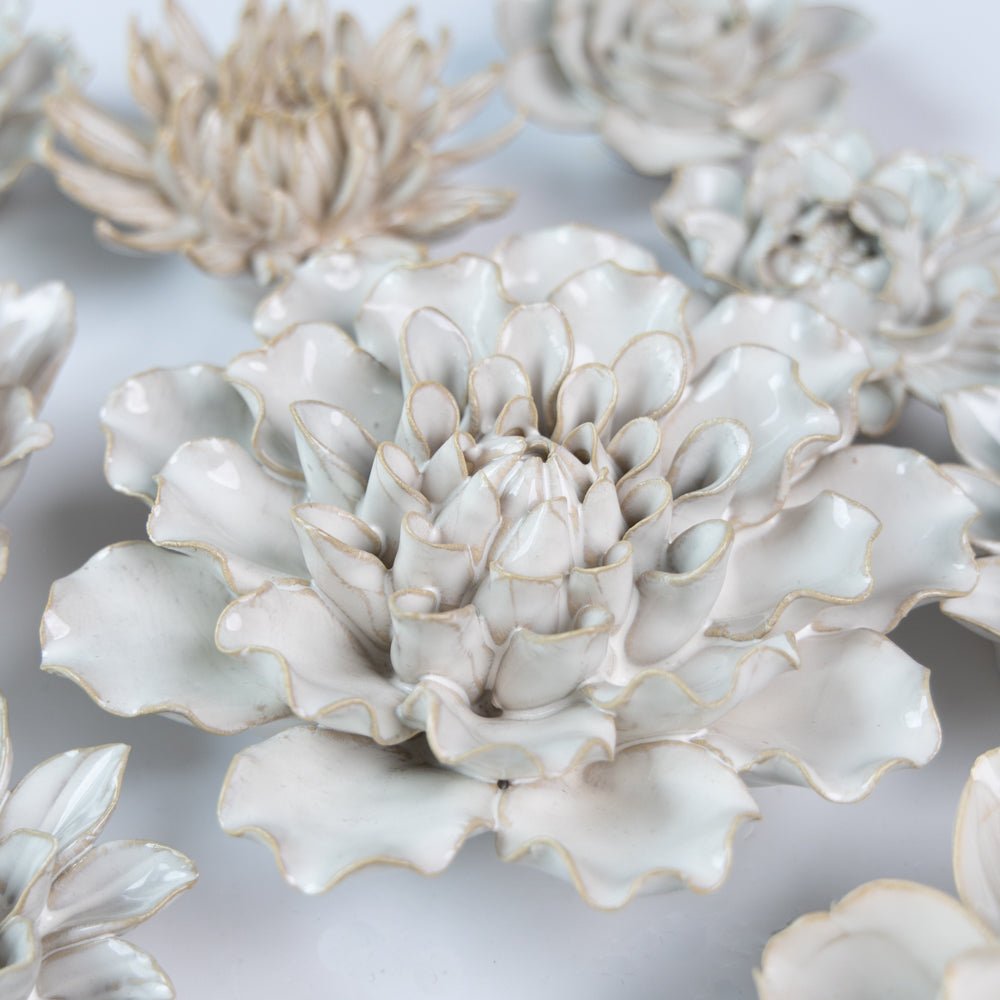 Ceramic Flower Coastal Curated Collection #2 - Chive UK