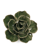 English Garden Ceramic Flower Green Ranunculus - Chive UK