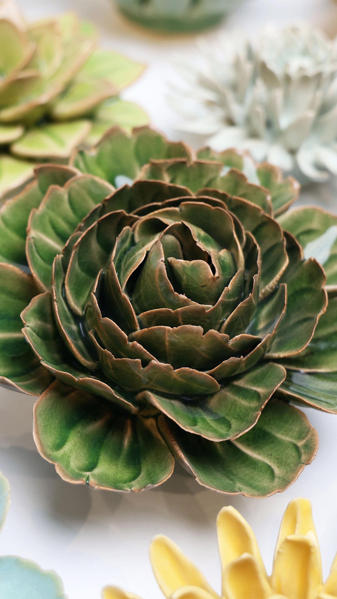 Avocado Green Rozella Peony - Chive UK