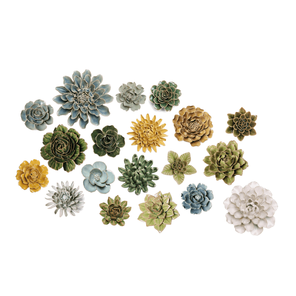 Ceramic Flower English Garden Curated Collection #1 - Chive UK