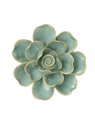 France Ceramic Flower Teal Gardenia - Chive UK