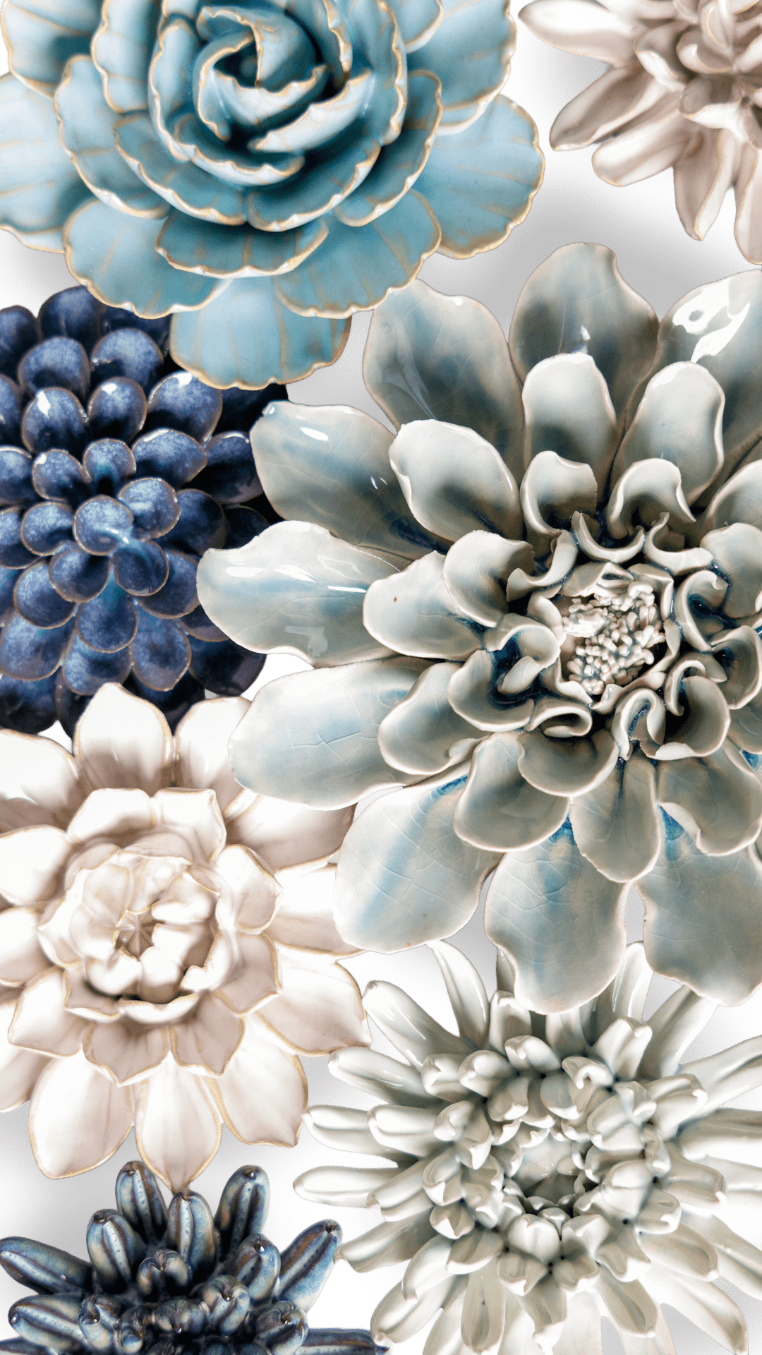 Greenport - Ceramic Flower Curated Set - Chive UK