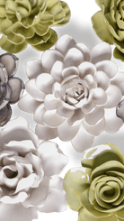 Kobe - Ceramic Flower Curated Set - Chive UK