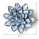 Japan Ceramic Flower Blue Brown Aster - Chive UK