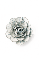 Nantucket Ceramic Flower Blue White Zinnia - Chive UK