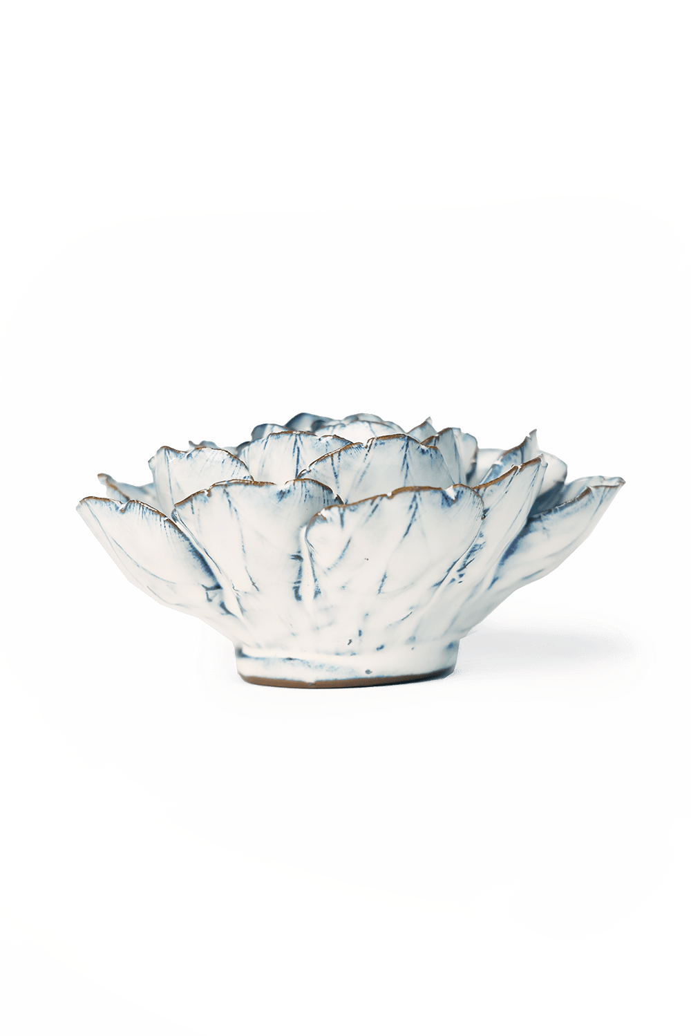 Nantucket Ceramic Flower Blue White Zinnia - Chive UK
