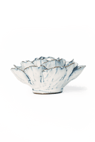 Nantucket Ceramic Flower Blue White Zinnia - Chive UK
