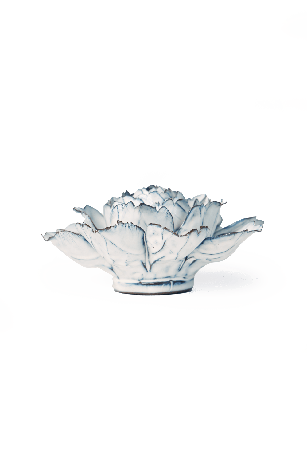Nantucket Ceramic Flower Blue White Carnation - Chive UK