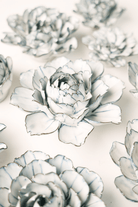 Nantucket Ceramic Flower Blue White Carnation - Chive UK