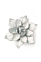 Nantucket Ceramic Flower Blue White Columbine - Chive UK