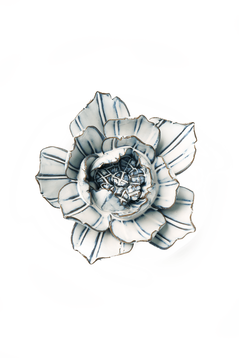 Nantucket Ceramic Flower Blue White Purslane - Chive UK