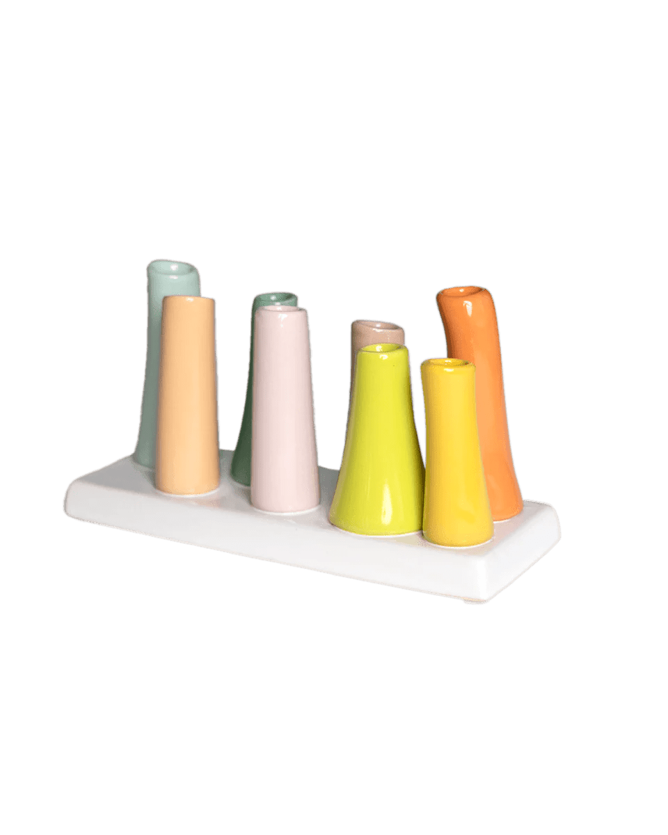 Pooley Modern Bud Vase For Flowers - Chive UK