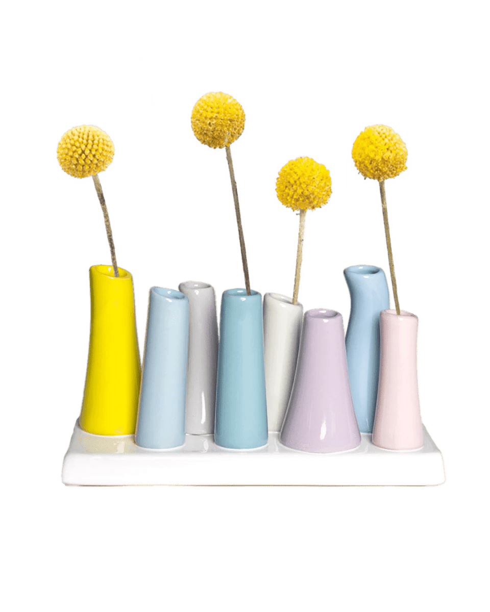 Pooley Modern Bud Vase For Flowers - Chive UK