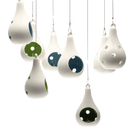 Pod Ceramic Hanging Air Plant Holder - Chive UK